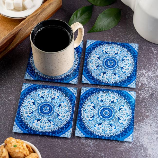 Glass Coasters (Set of 4) - Pristine Turkish