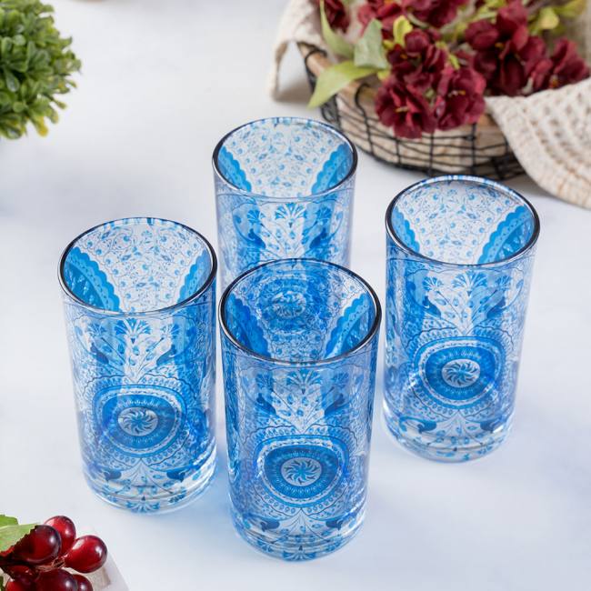 Glass Tumblers (Set of 4) - Pristine Turkish