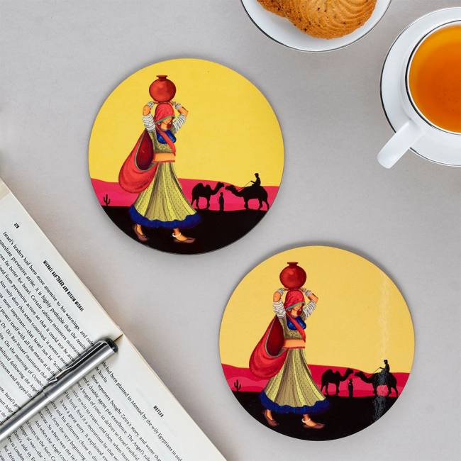 Glass Coasters (Set of 4) - Camel Glory