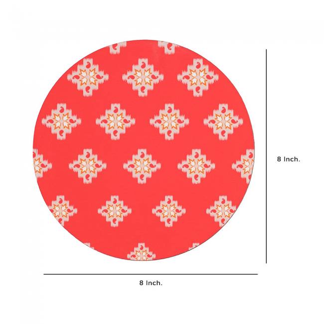 Wooden Coasters (Set of 2) - Dazzling Ikat