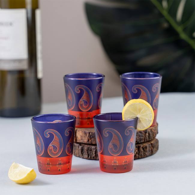 Shot Glasses - Majestic Paisley