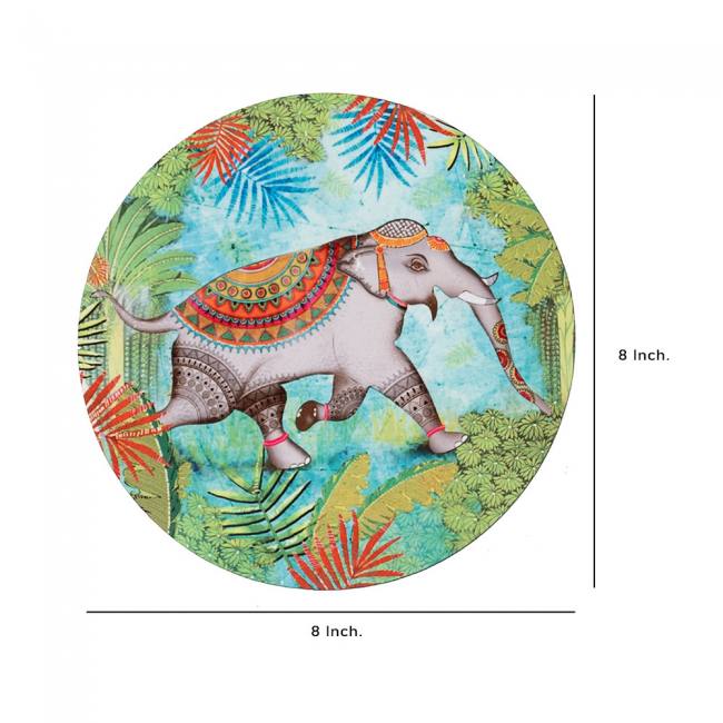 Wooden Coasters (Set of 2) - Tropical Lush