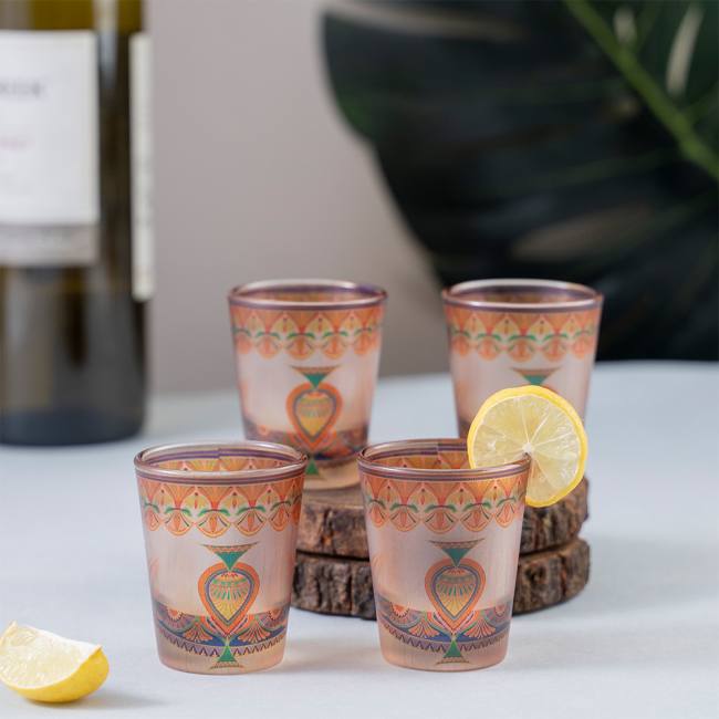 Frosted Shot Glasses - Sylvan Egyptian