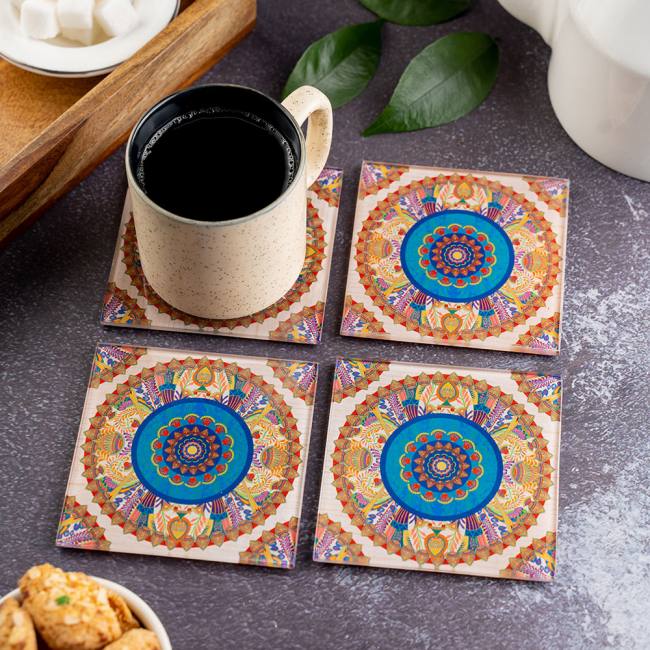 Glass Coasters (Set of 4) - Sylvan Egyptian