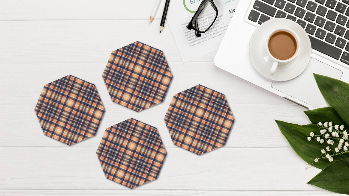 Octagonal Coasters - Scottish Pride