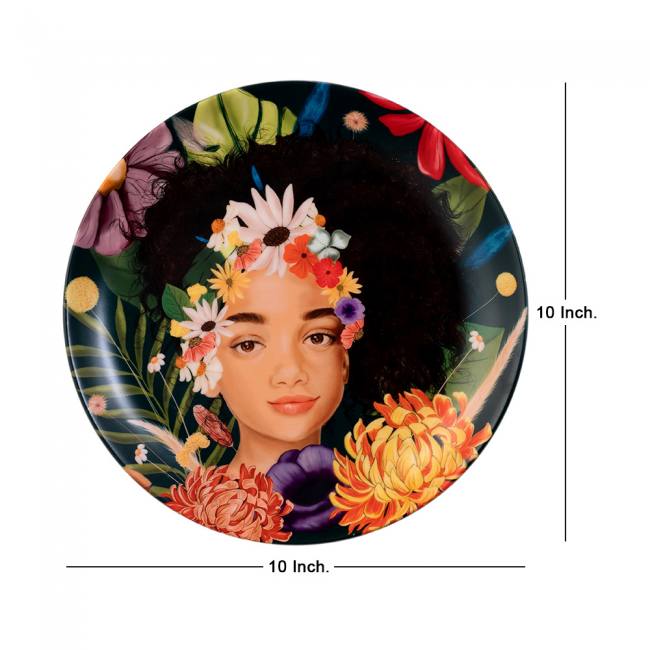 Decorative Wall Plate -The Blooming Beauty