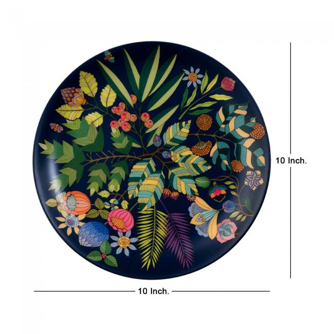 Decorative Wall Plate - Vibrant Bliss Blue