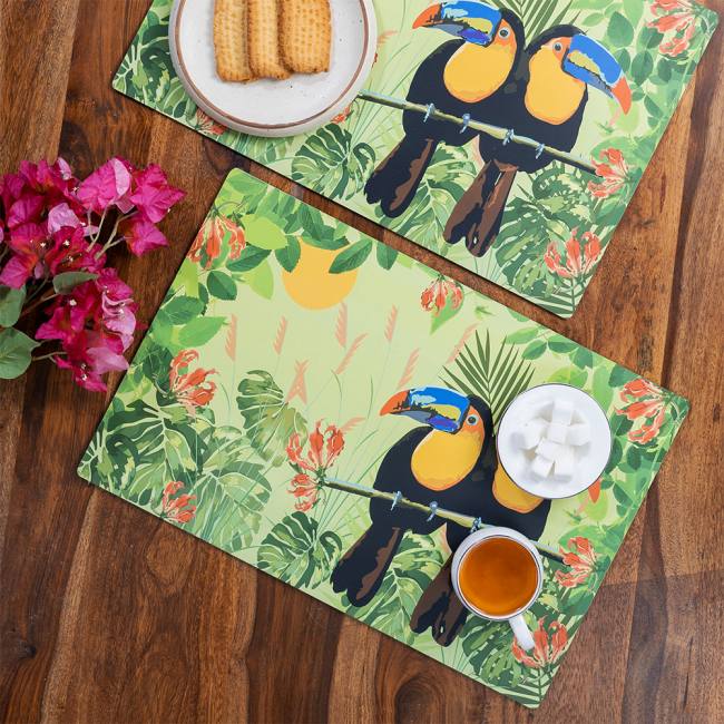 Wooden Placemats - Tropical Lush