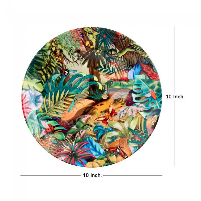 Decorative Wall Plate - Tropical Lush