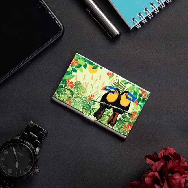 Visiting Card Holder - Tropical Lush