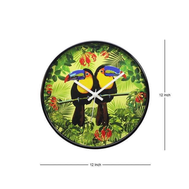 Wall Clock - Tropical Lush