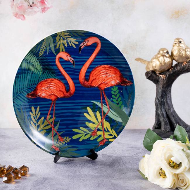 Decorative Wall Plate - FLAMINGOS