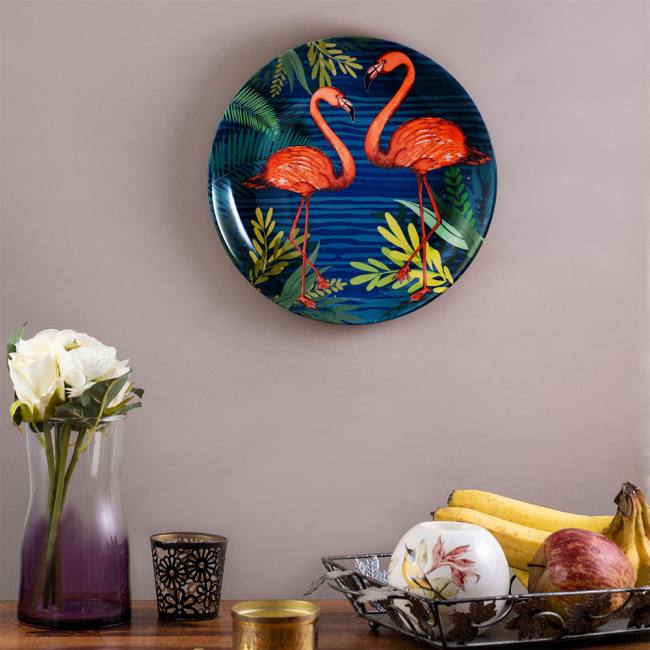 Decorative Wall Plate - FLAMINGOS