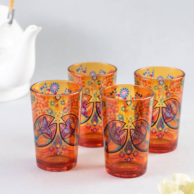 Chai Glasses - Truck Art