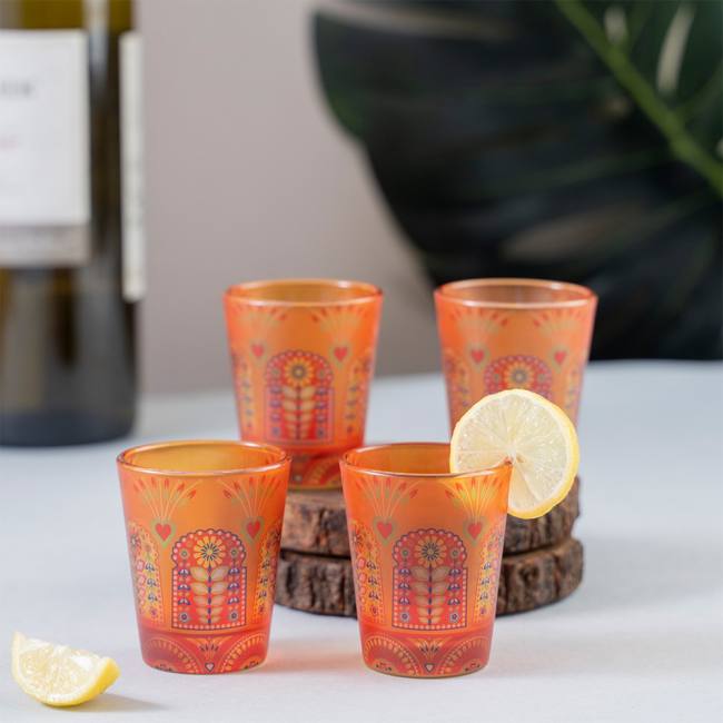 Frosted Shot Glasses - Truck Art Jharokha