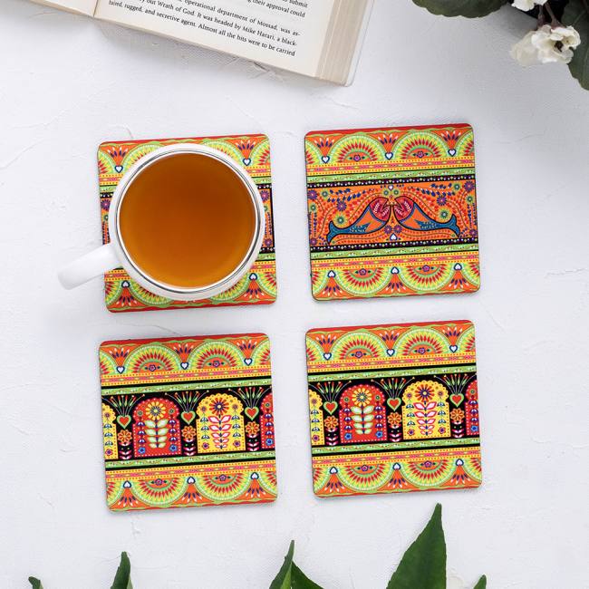 Wooden Coasters - Truck Art