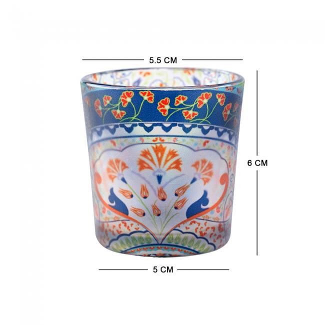 Decorative Votive Holder| Perfect Gift for Home | Kolorobia turkish-fervor-frosted-candle-votives