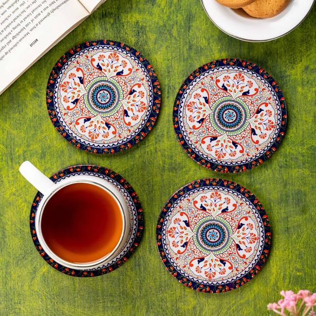 Glass Coasters (Set of 4) - Pristine Turkish