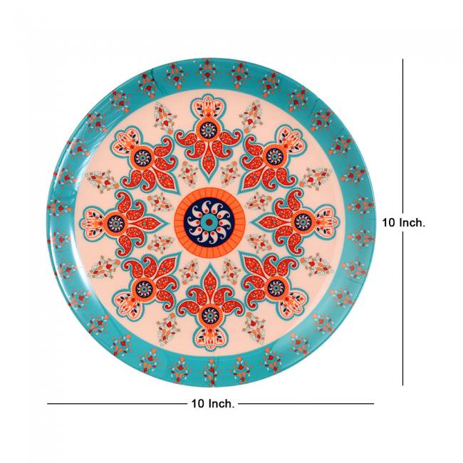 Decorative Wall Plate - Turquoise Universe