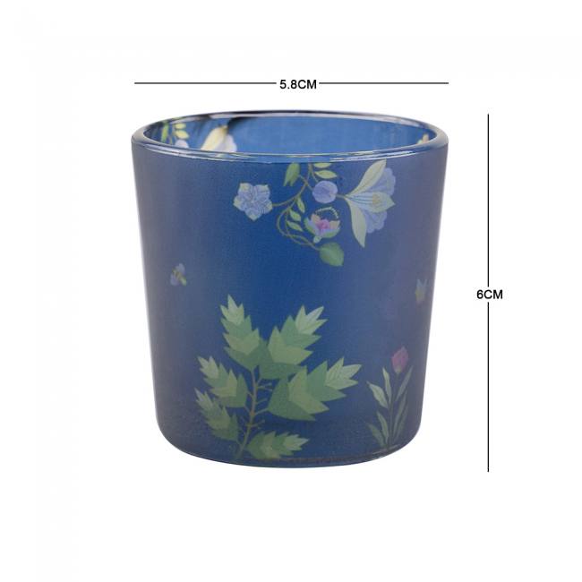 KOLOROBIA Vibrant Bliss Blue Candle Votives | Votives for Gifting on House Warming | Birthday | Anniversary | (Set of 2)