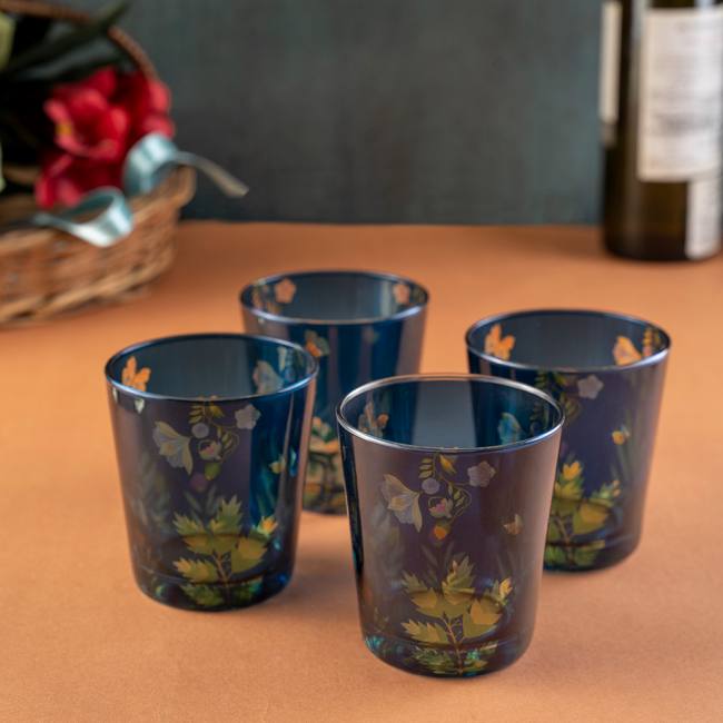 Glass Tumblers (Set of 4) - Vibrant Bliss