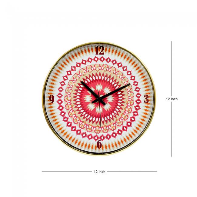 Wall Clock - Dazzling Ikat