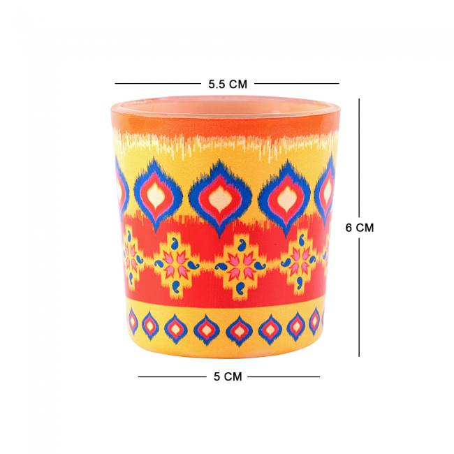 Candle Votives (Set of 2) - Dazzling Ikat