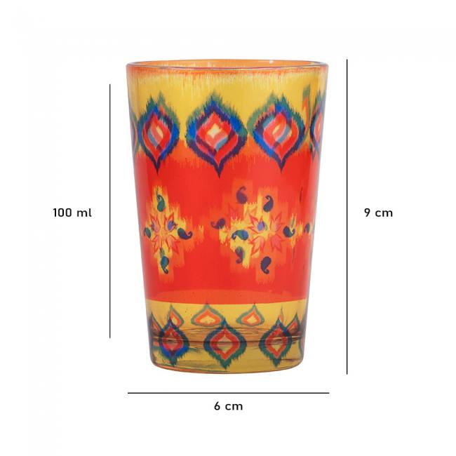 Chai Glasses - Dazzling Ikat