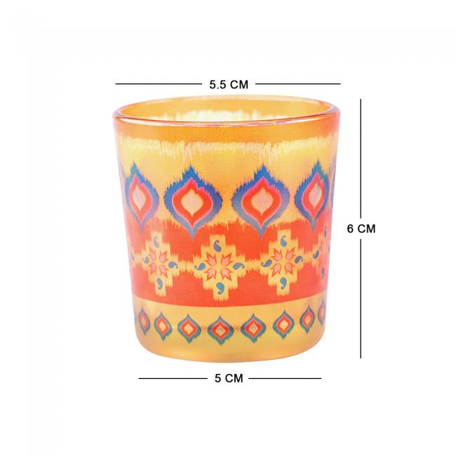 Candle Votives (Set of 2) - Dazzling Ikat