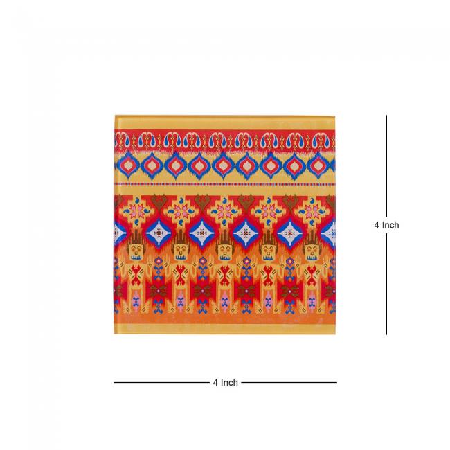 Glass Coasters (Set of 4) - Dazzling Ikat