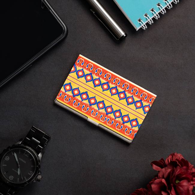 Visiting Card Holder - Dazzling Ikat