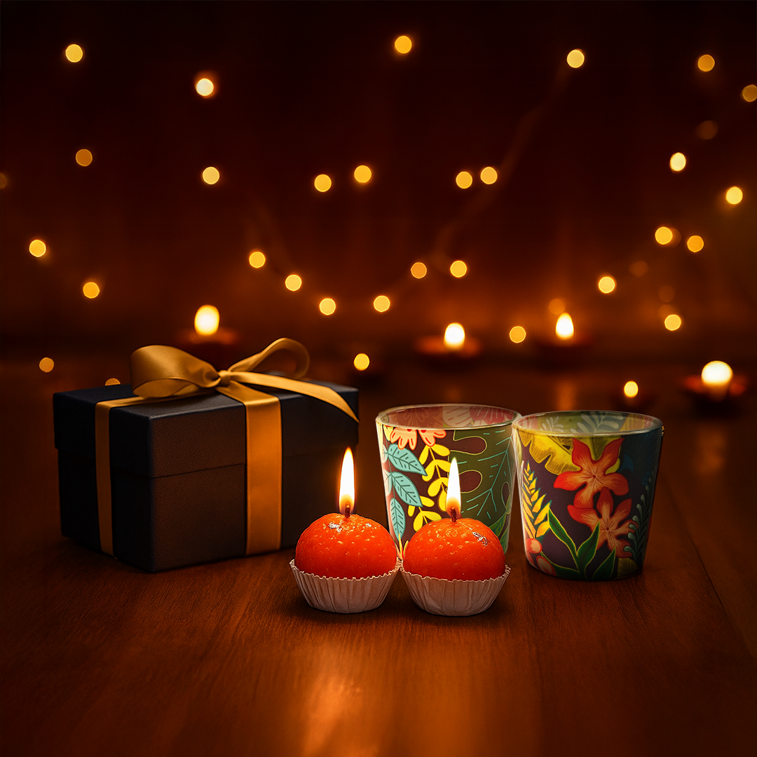 Glass Candle Votives X Laddoo Candles