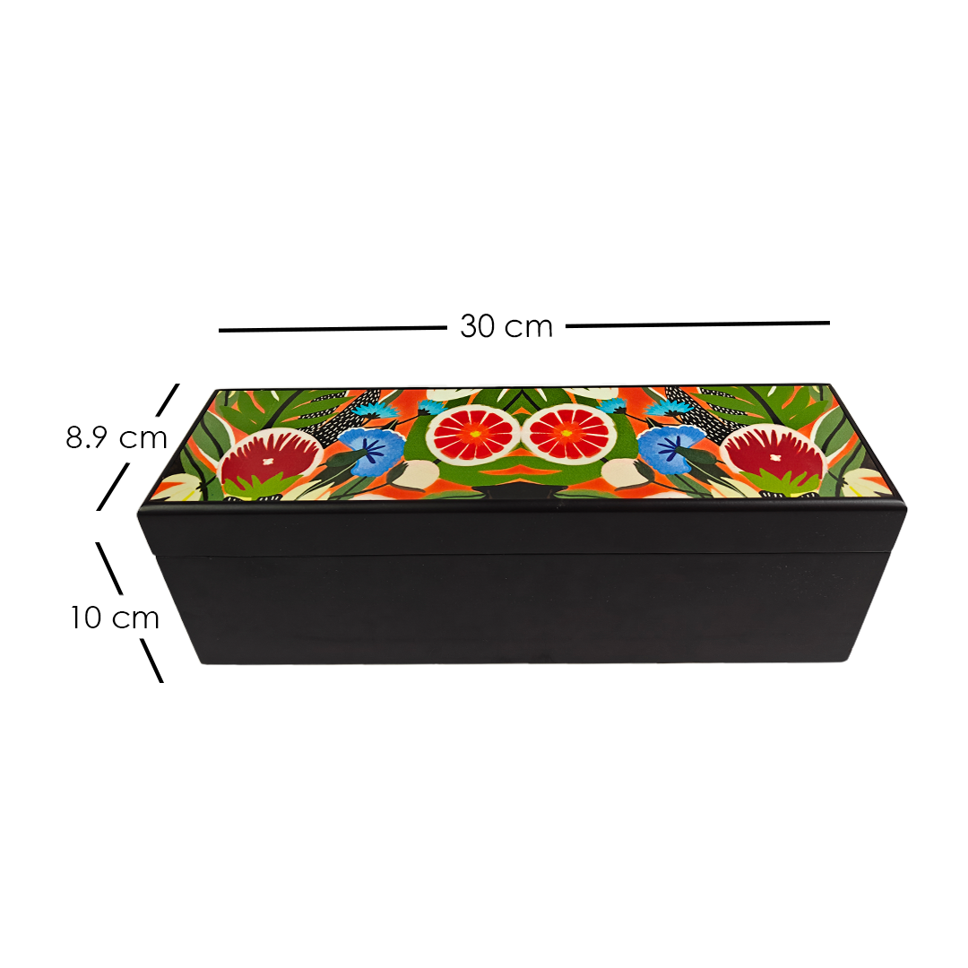 Infusion Bottle X Reversible Mat X Wooden Long Tea Chest