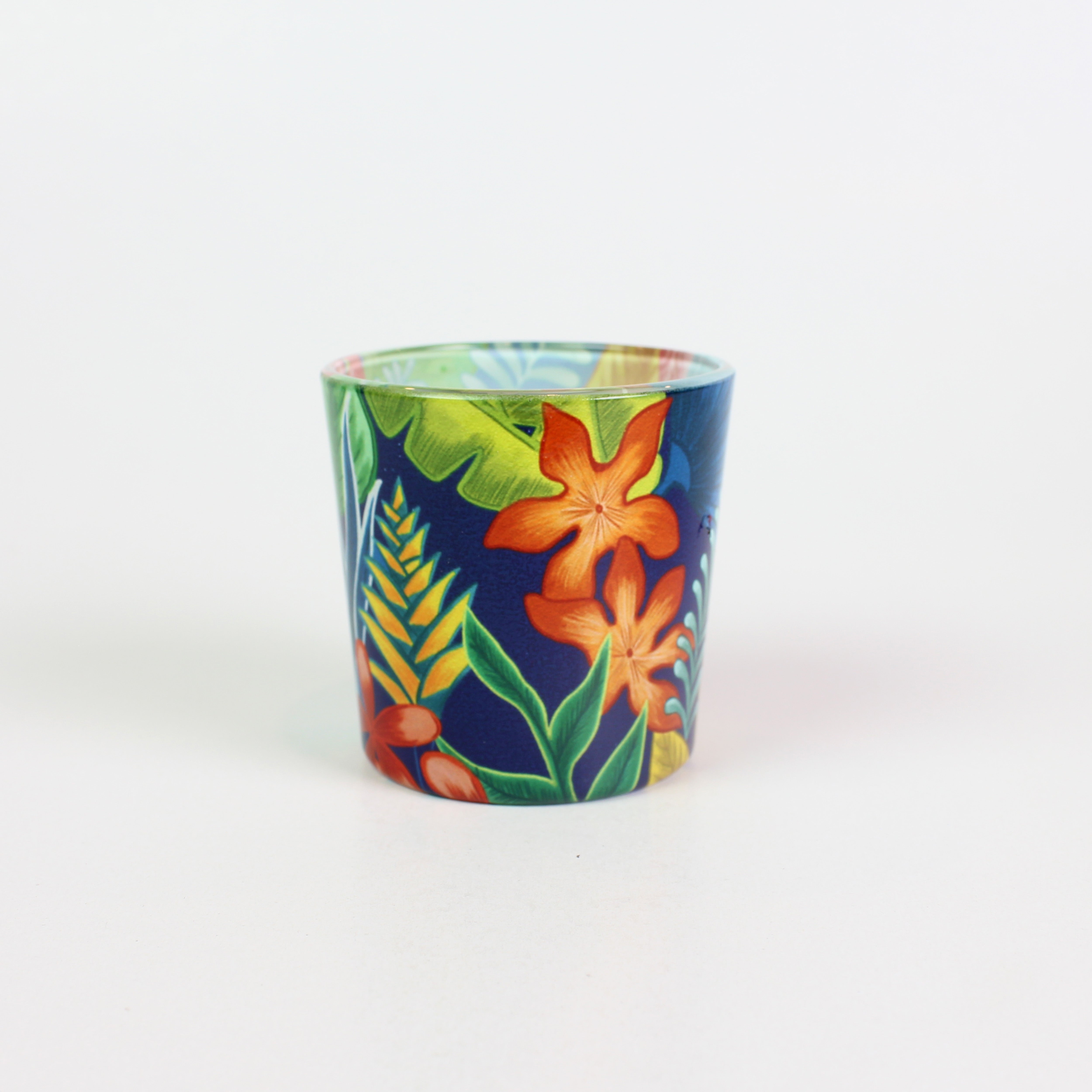 Candle Votives (Set of 2) - TROPICAL FLORAL RUSH