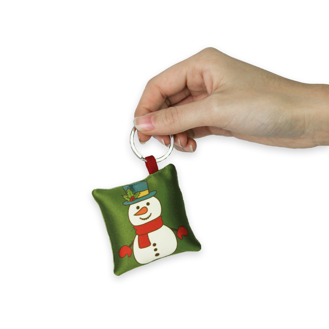 Cushion Keychain - Snowman