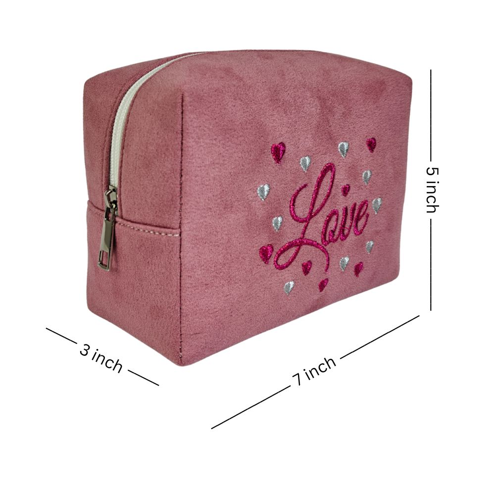 Travel Pouch - Rose Velvet Love