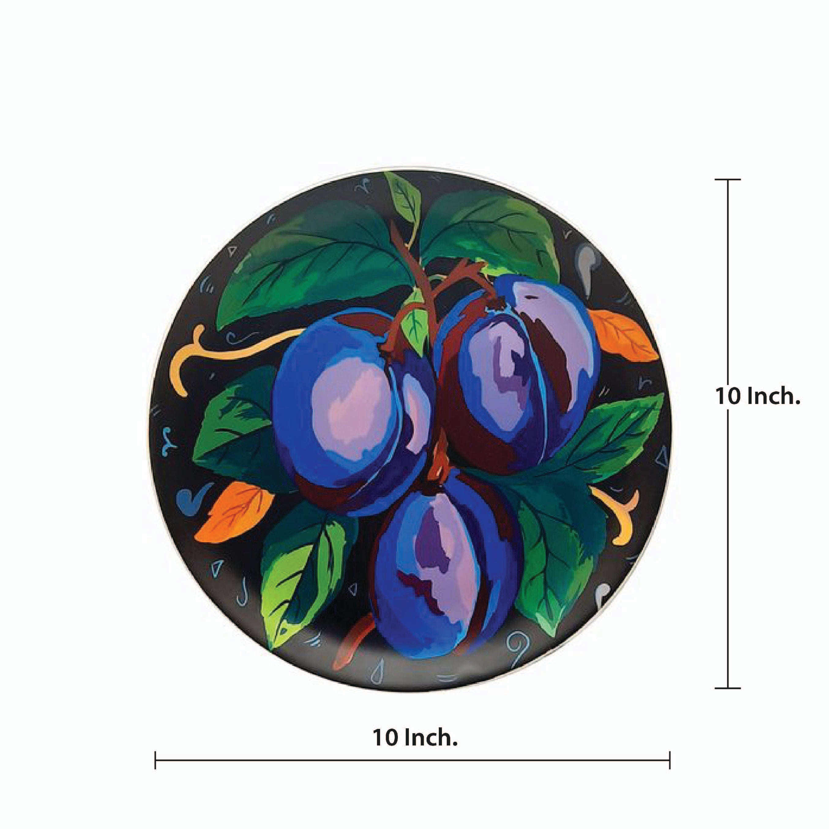 Decorative Wall Plates - Plums from Italy