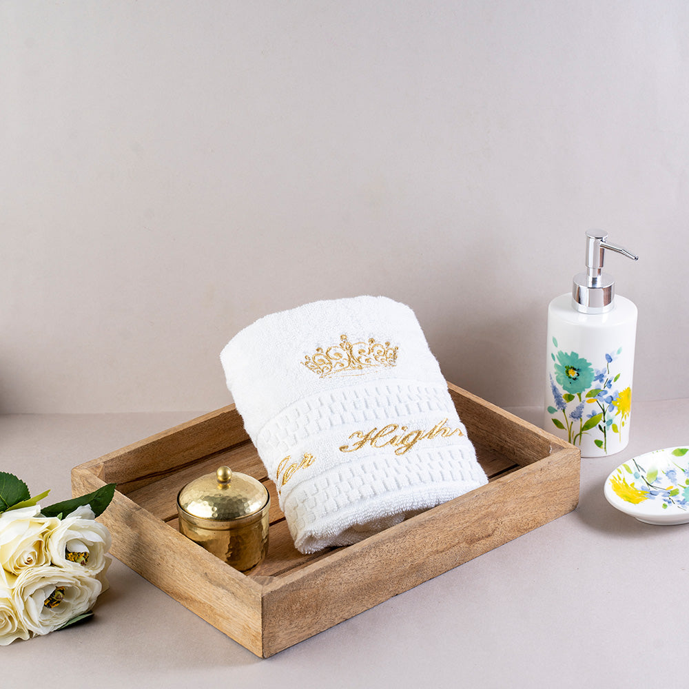 Hand Towels Royal Embroidered Gift Set