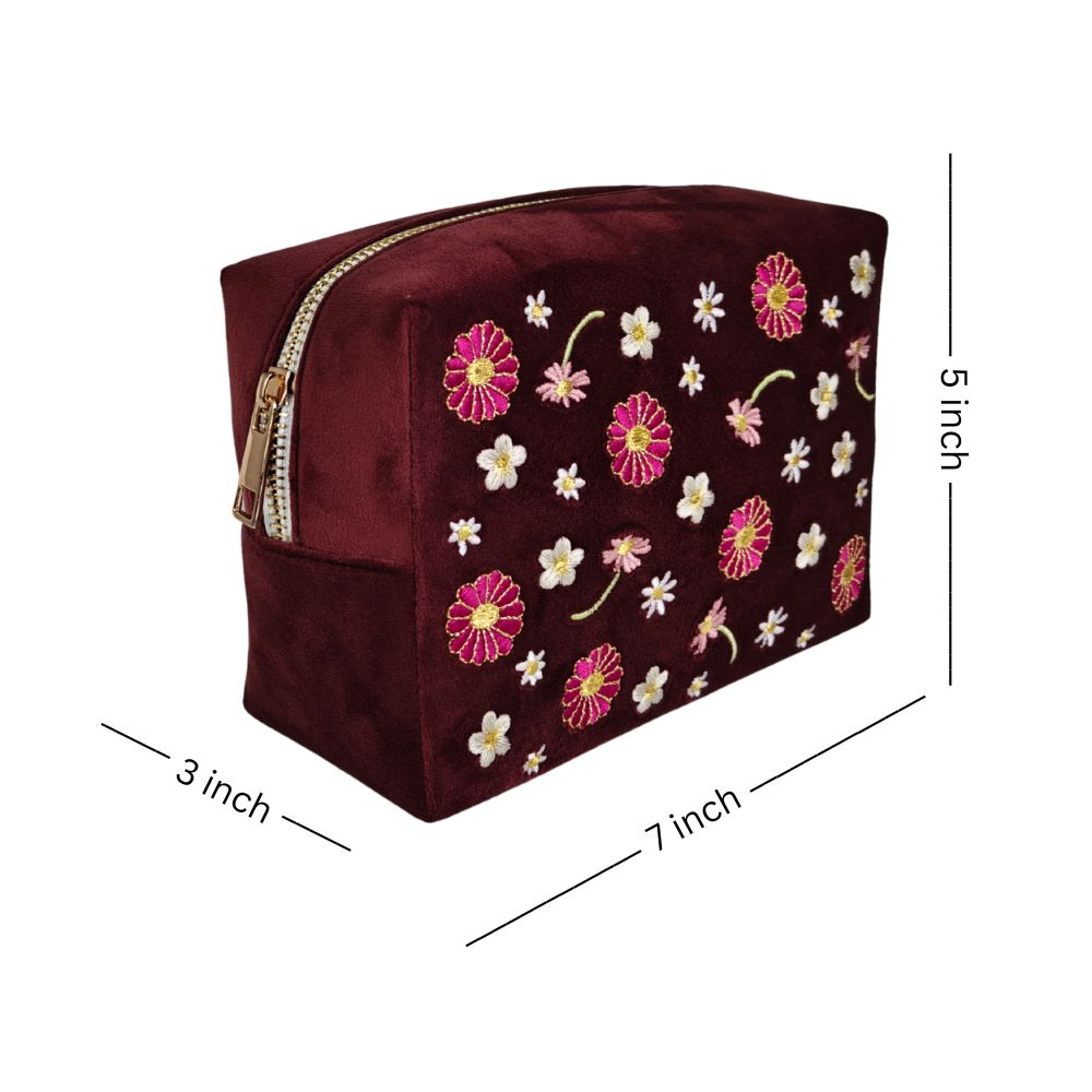 Travel Pouch - Wine Night Florals