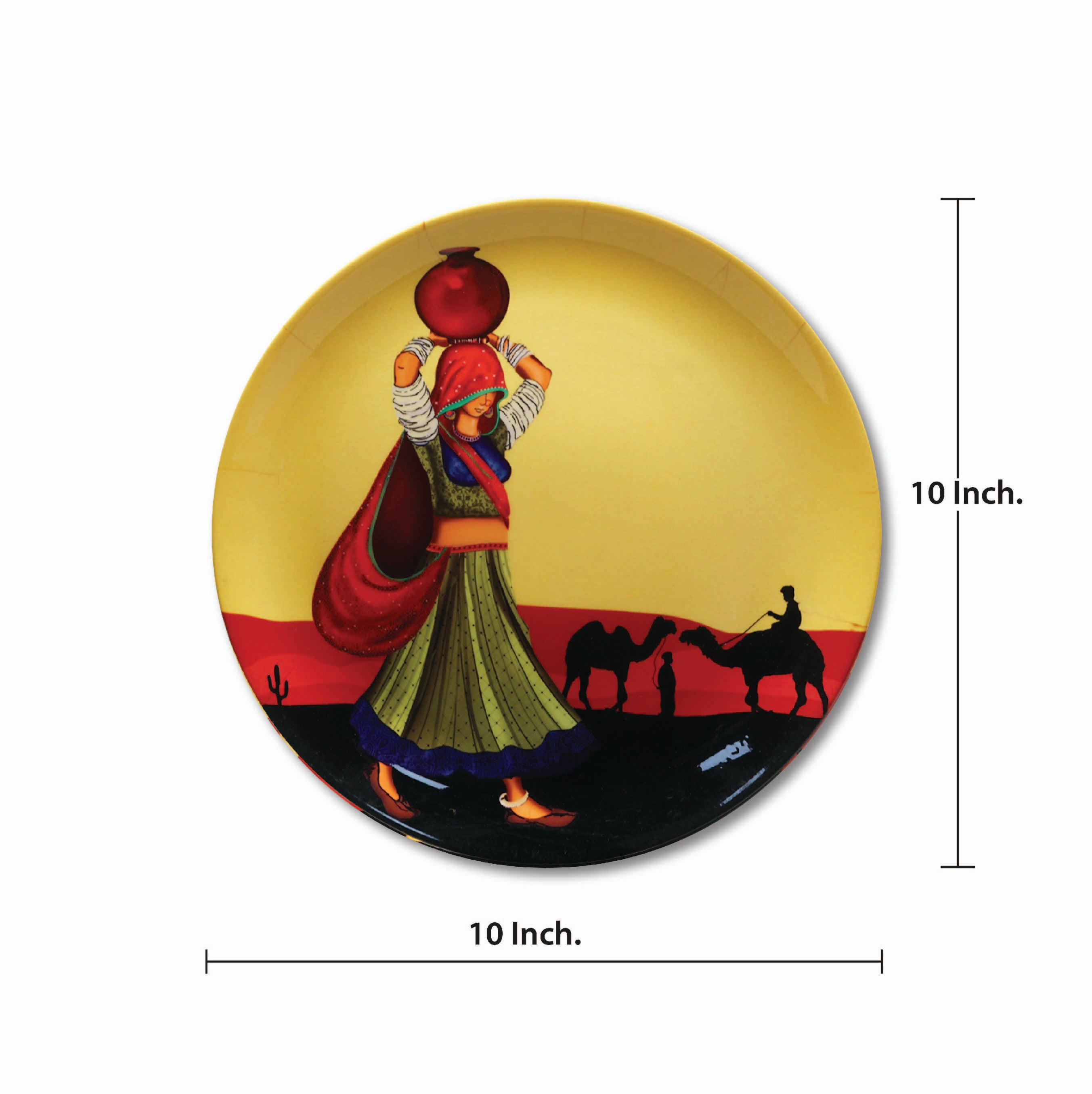 Decorative Wall Plates- Rajasthani Nomad Girl