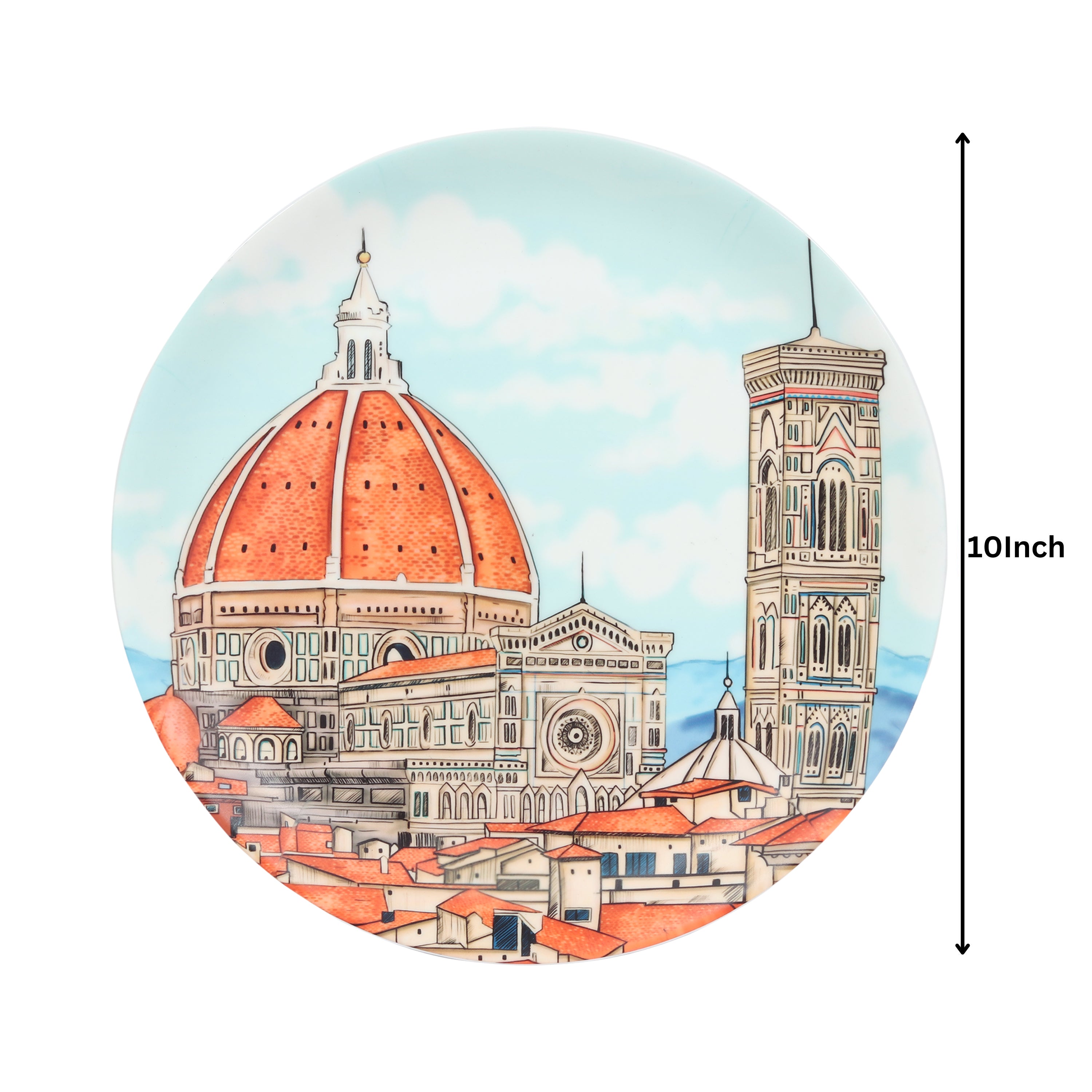 Decorative Wall Plate - European Architecture Florence Cathedral (Matte Finish)