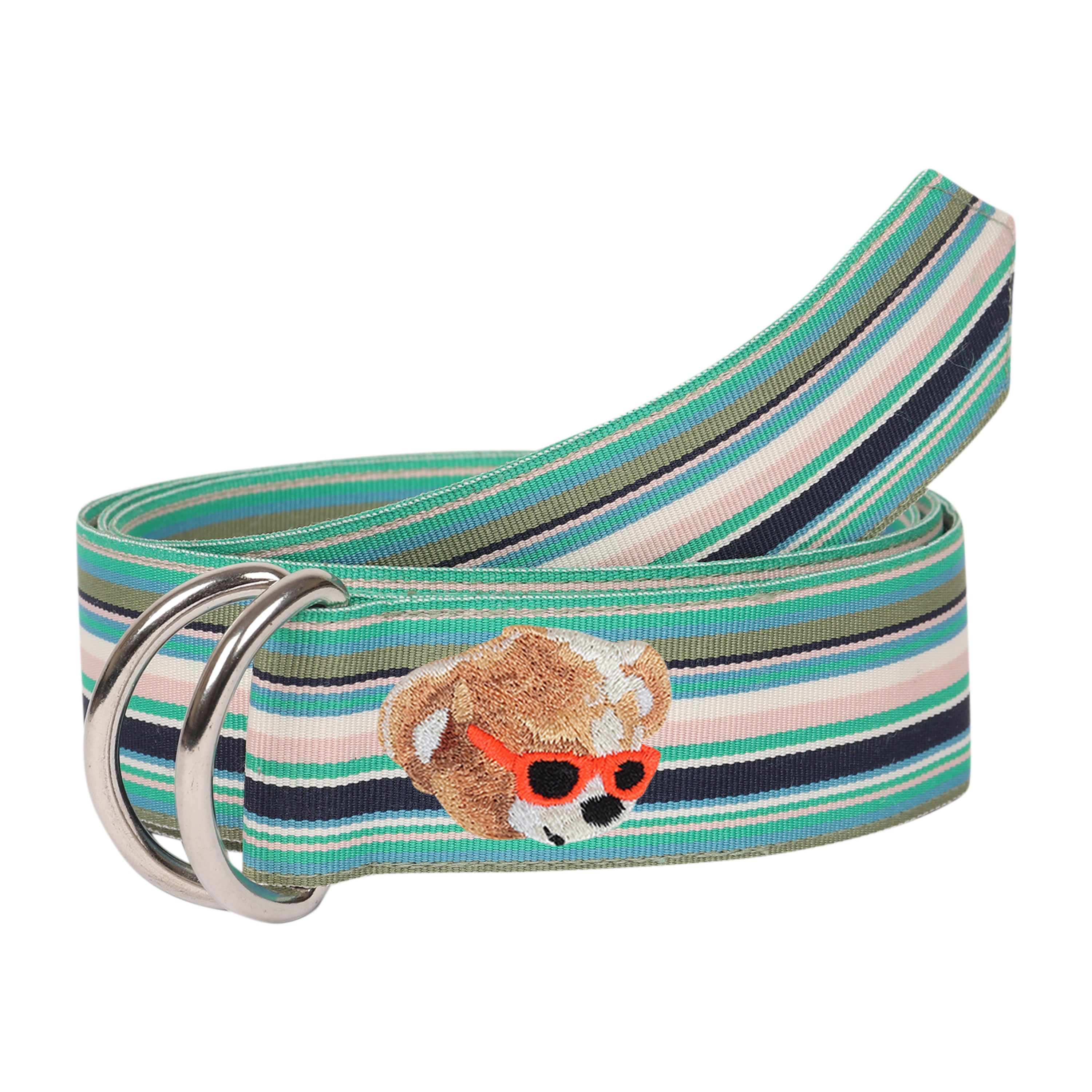 Opal Grosgrain Ribbon D-Ring Belt