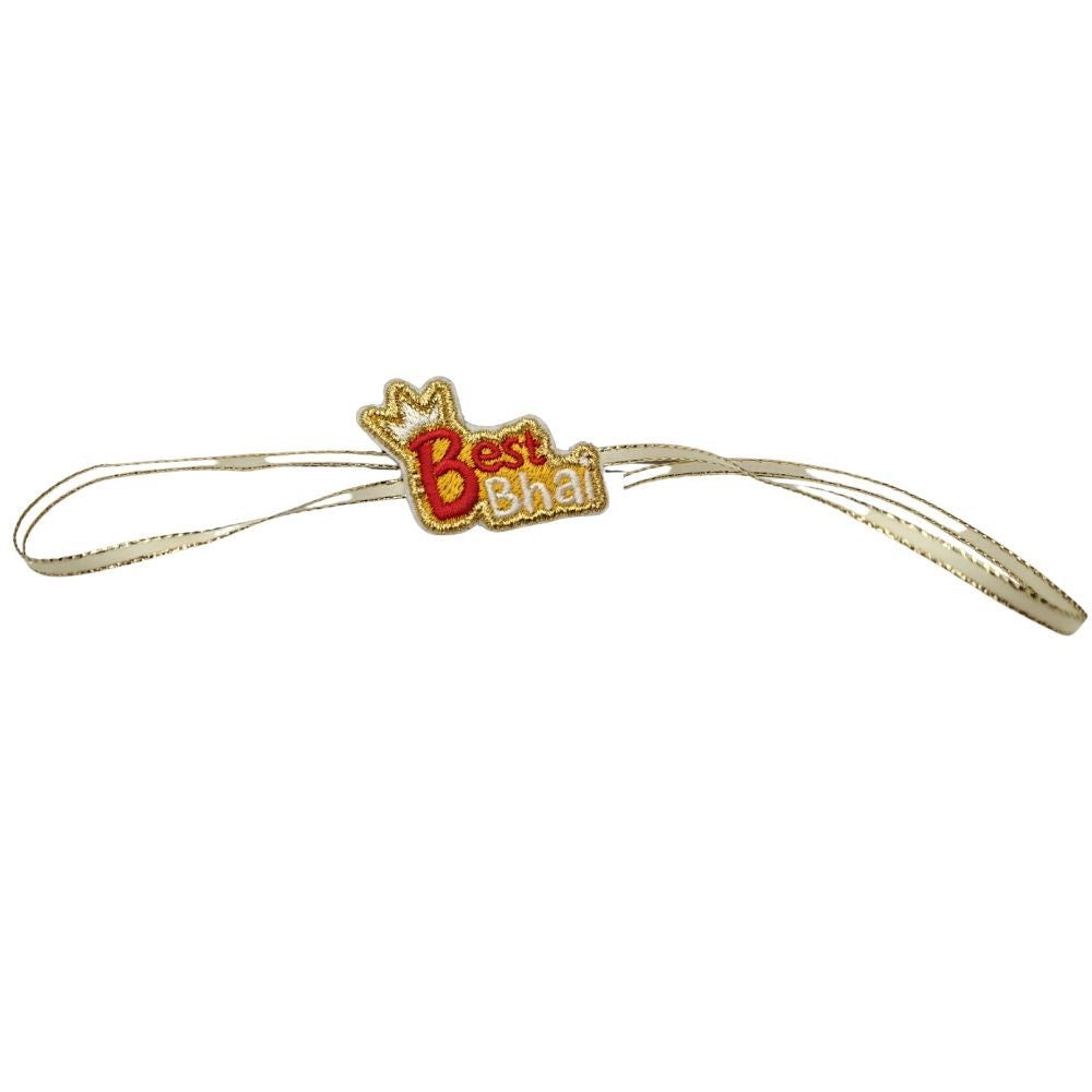 Embroidered Rakhi : Crowned Best Bhai
