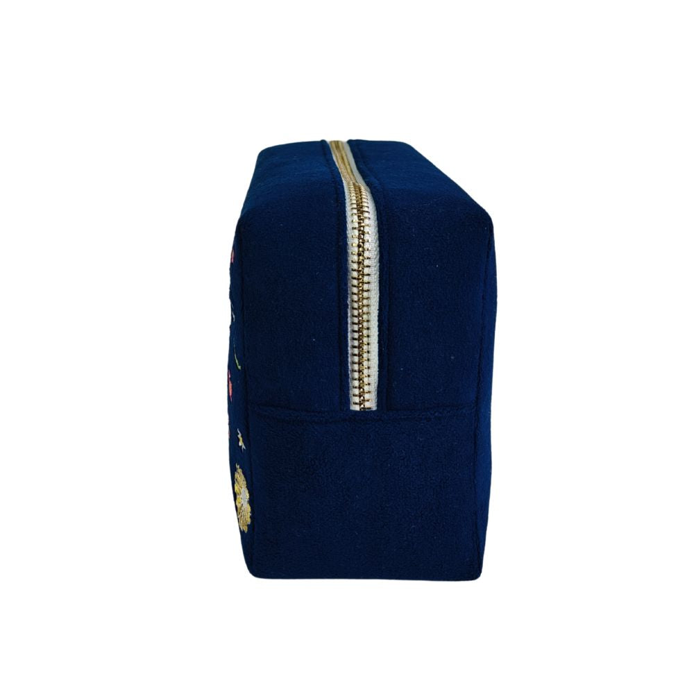 Travel Pouch - Midnight Daisy Meadow