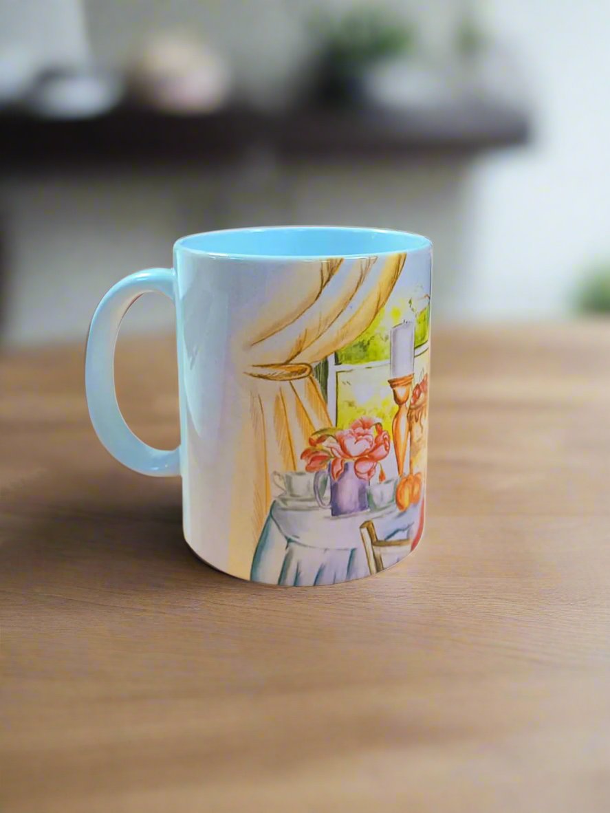 Mugs - Old English Garden party Scene