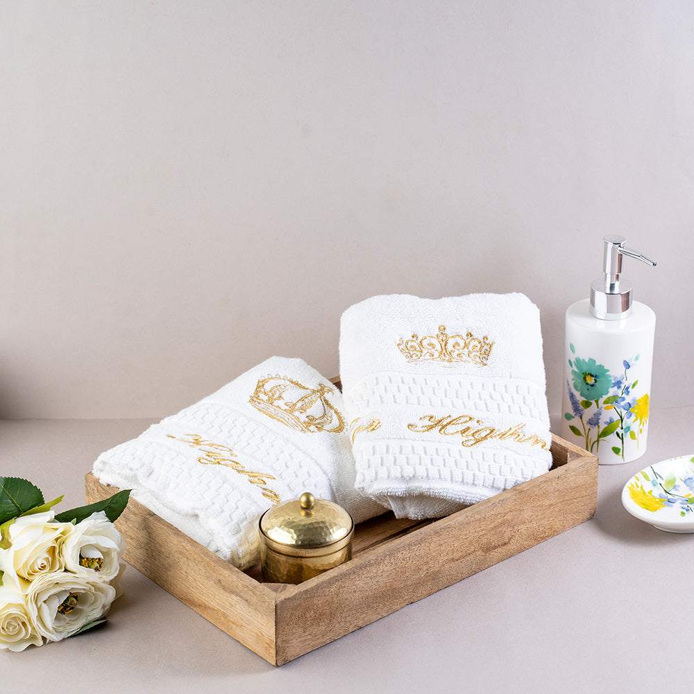 Hand Towels - Royal Embroidered Gift Set