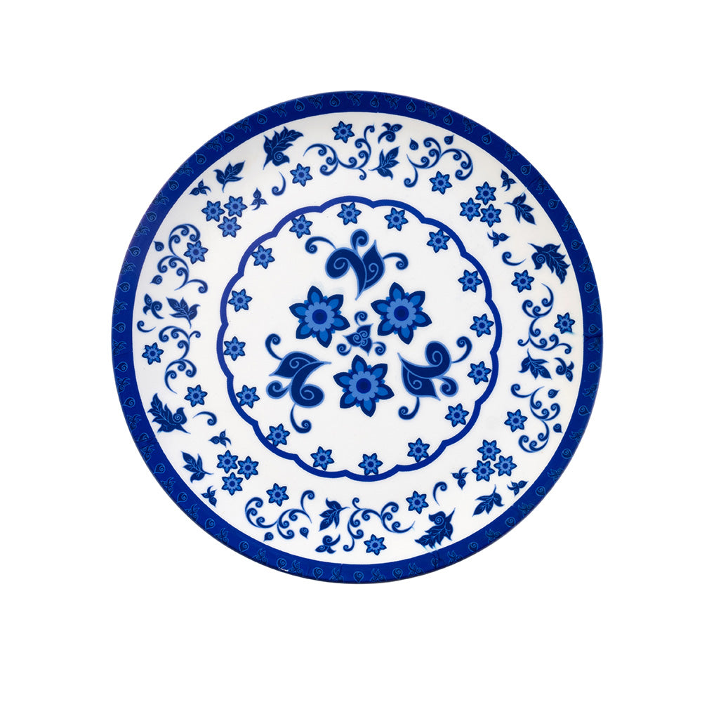 Decorative Wall Plates - Floral Blue pottery