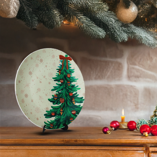 Decorative Wall Plates - Snow Snuggle