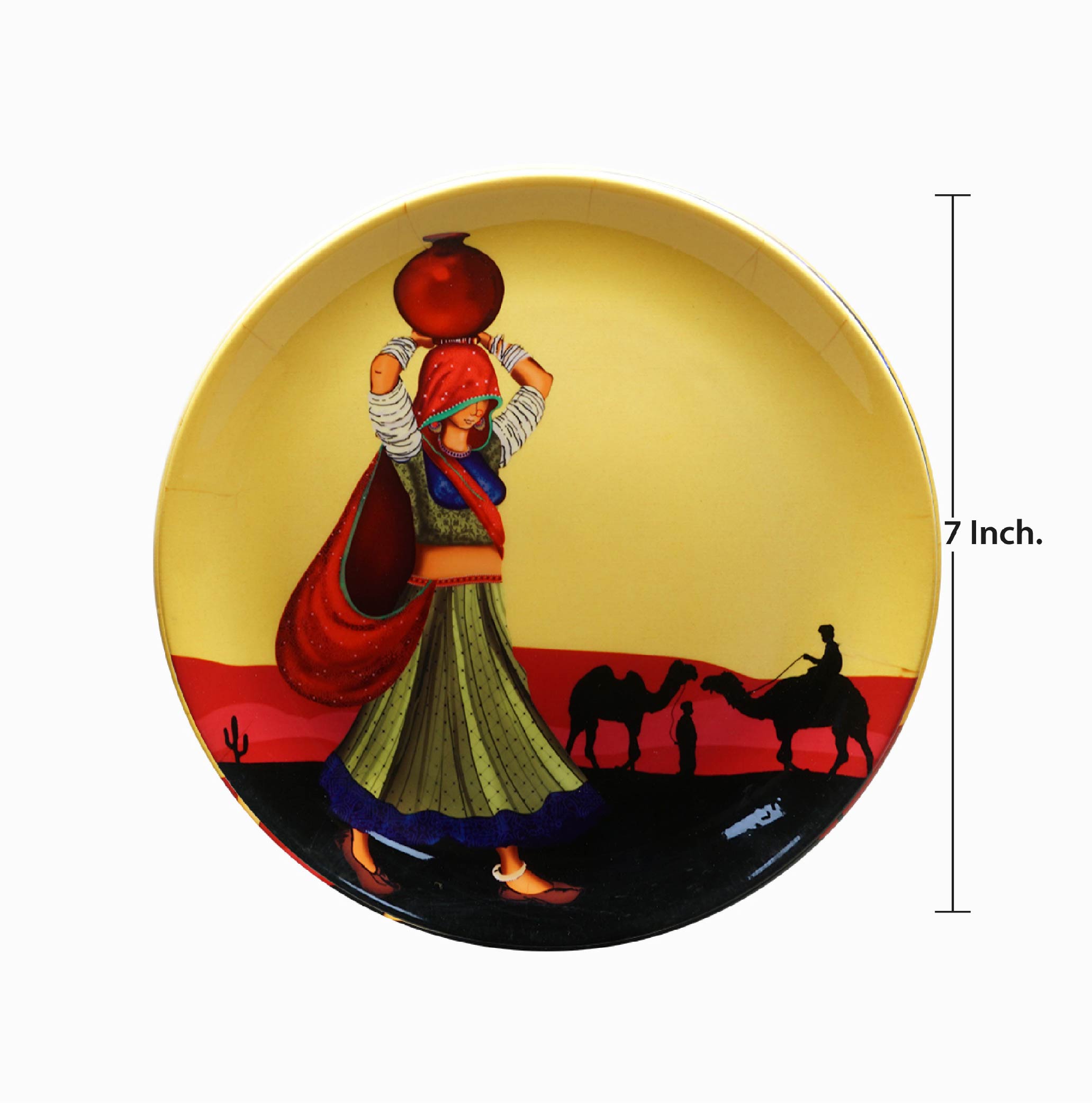 Decorative Wall Plates- Rajasthani Nomad Girl