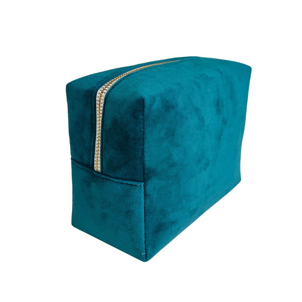 Travel Pouch - Aqua Bloom Scatter